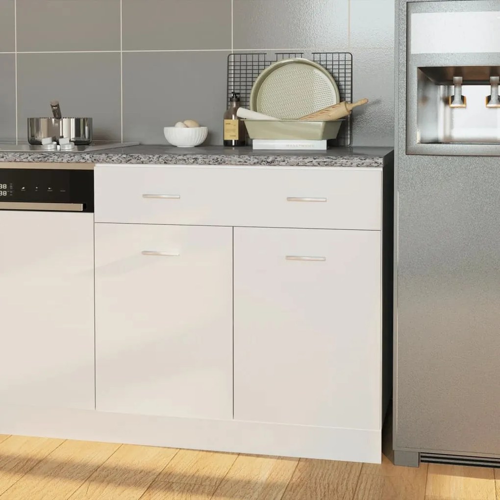 vidaXL Aanrechtblad 80x60x2,8 cm spaanplaat grijs met graniettextuur