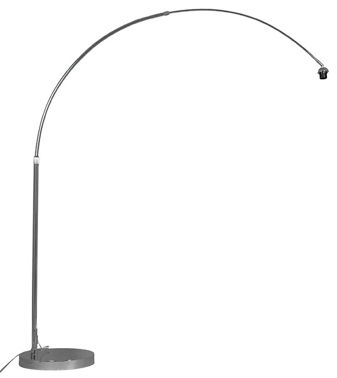 Moderne booglamp chroom verstelbaar Art Deco, Modern, Retro rond Binnenverlichting Lamp