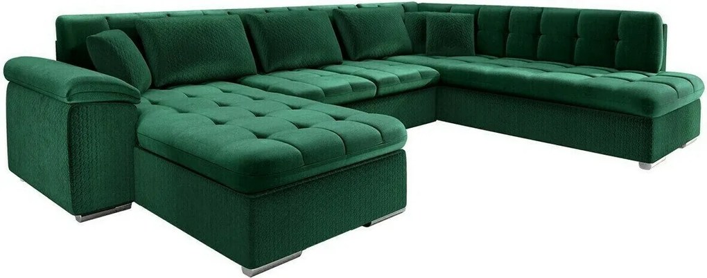 Hoekbank Comfivo Gemma VI, Aanwezig, Afwezig, 348x205x76cm, 143.5 kg, Poten: Kunststof