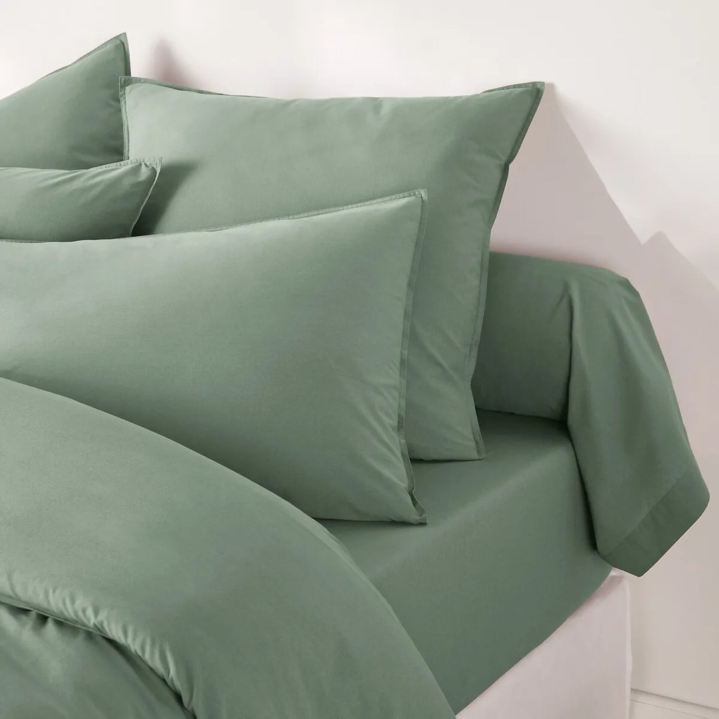 Effen bolstersloop in gewassen katoen, Scenario