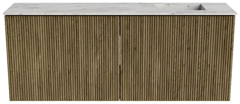 Mondiaz Joya DLux 100cm toiletmeubel dusk met wastafel faye rechts 1 kraangat glace