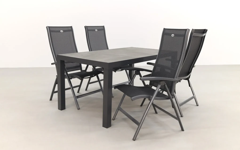 Hartman Salvatore/President 160 cm. verstelbare tuinset - 5-delig