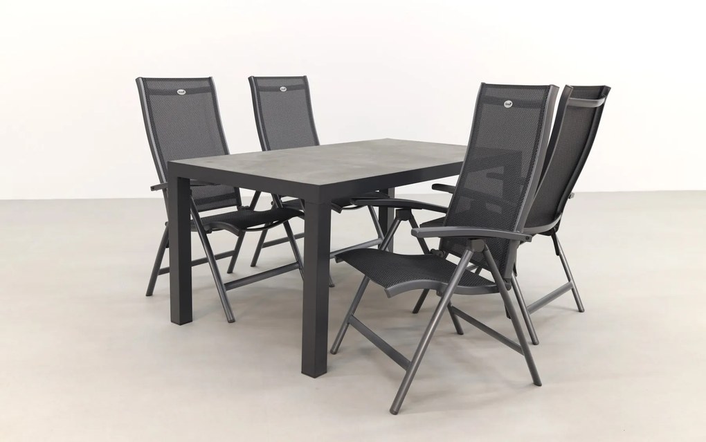 Hartman Salvatore/President 160x90 cm. verstelbare 4-persoons tuinset