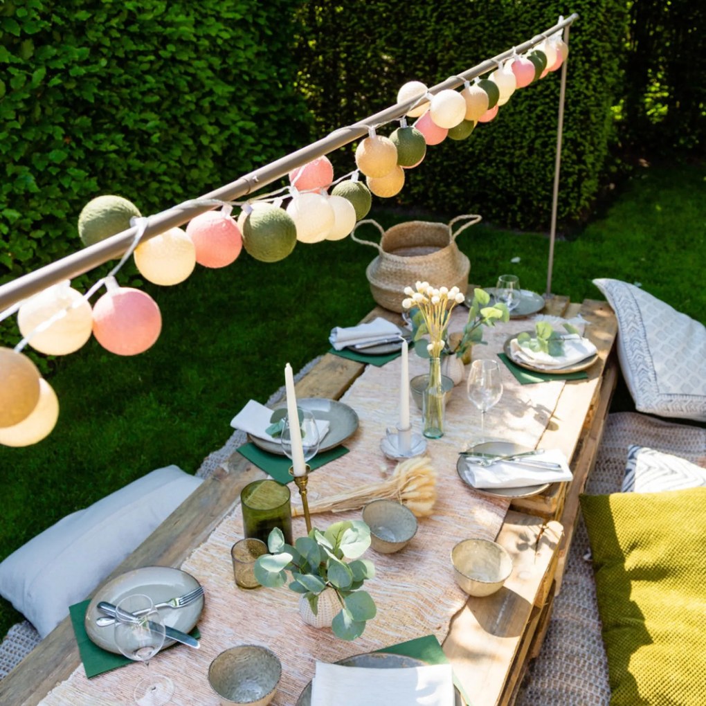 Cotton Ball Lights Outdoor lichtslinger - Starter Kit - Jardin