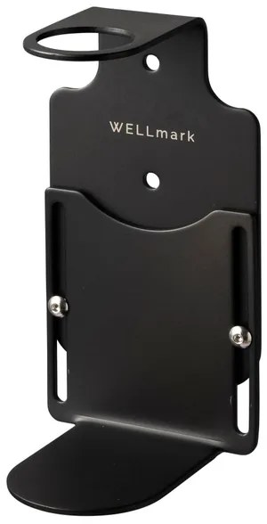 Wellmark Zeephouder Wand voor 1 zeepdispenser Mat Zwart 8720254397115