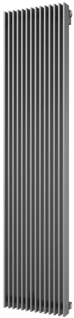 Plieger Antika Retto designradiator verticaal middenaansluiting 1800x415mm 1556W parelgrijs (pearl grey)