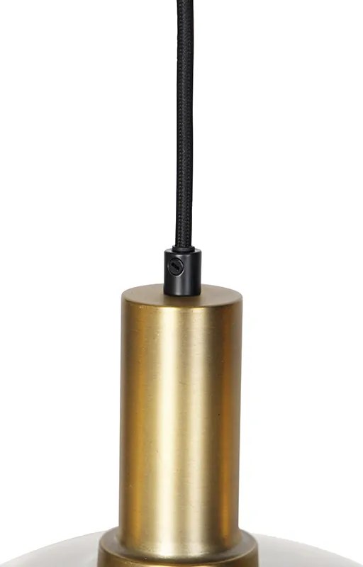 Smart hanglamp zwart met smoke glas 4-lichts incl. Wifi A60 - Zuzanna