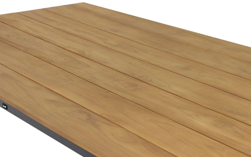Dining Tuintafel rechthoekig 220 x 109 cm Grijs Lino
