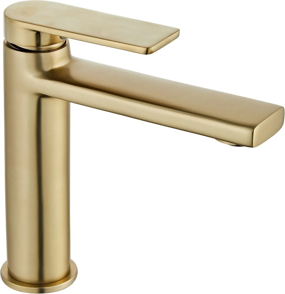 Wastafelkraan Rea Verso Gold Brush Low