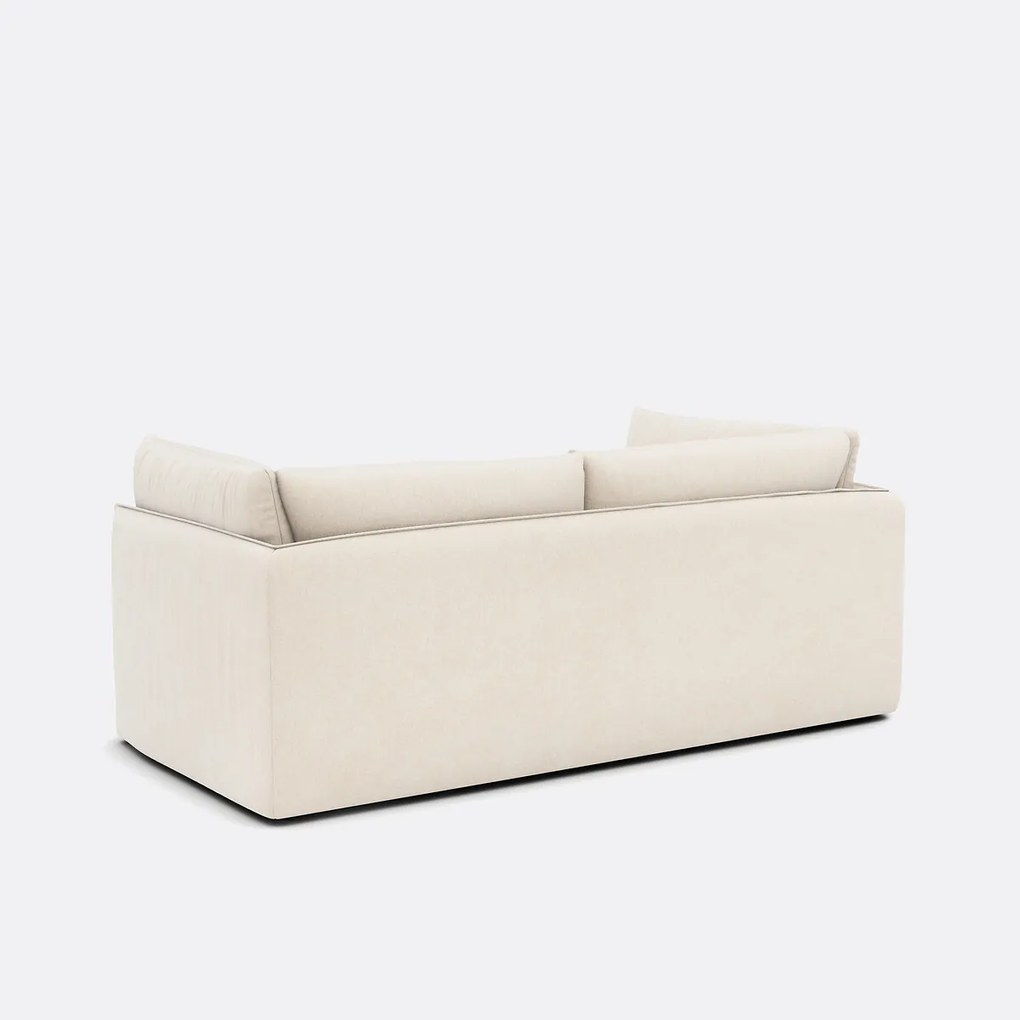 3-zits rechte bank in gevlekt polyester, MALO