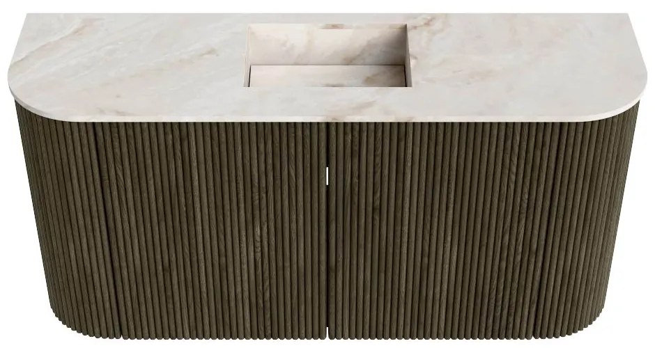 Mondiaz Joya DLux 85cm toiletmeubel ronding links/rechts shadow met wastafel faye midden zonder kraangat frappe