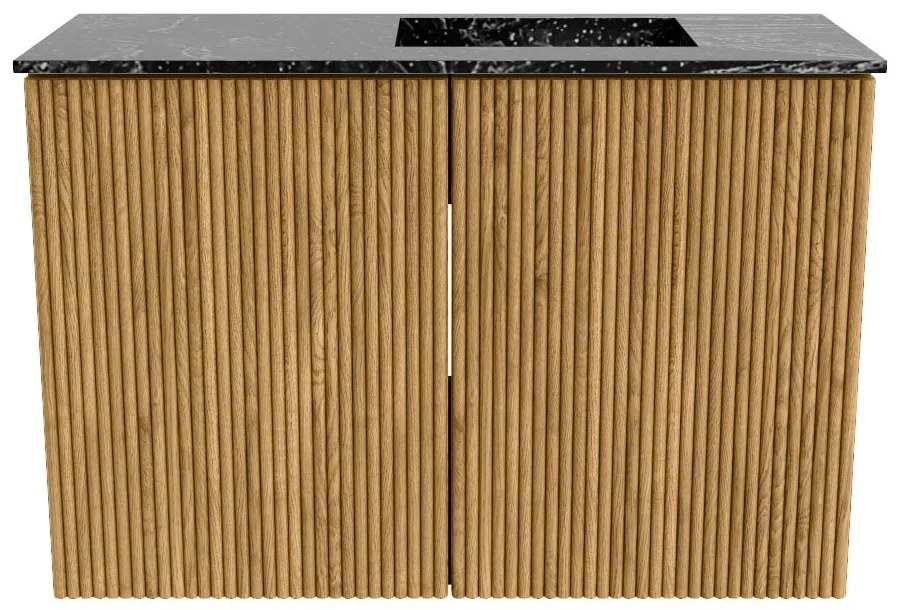 Mondiaz Joya DLux 60cm toiletmeubel oak met wastafel faye rechts 1 kraangat lava