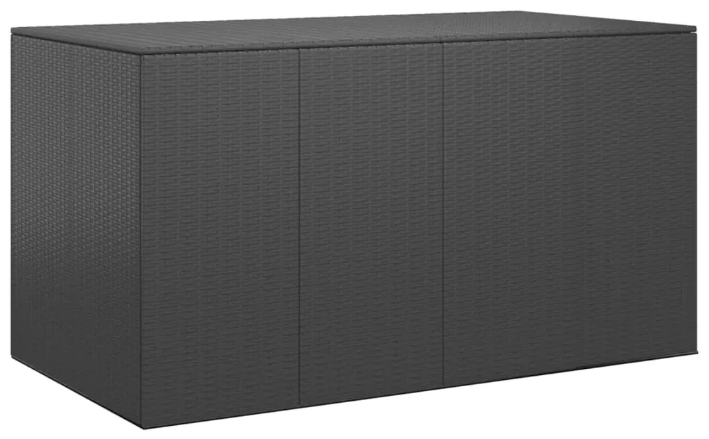 vidaXL Tuinbox 194x100x103 cm polyetheen rattan zwart