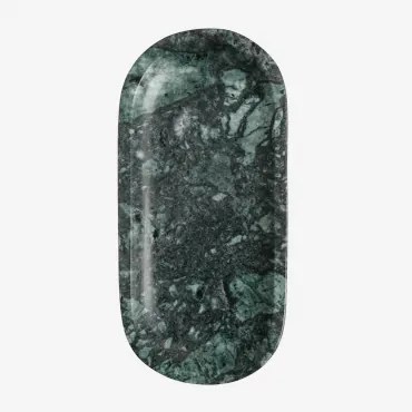 Decoratieve Schaal Van Natuurlijk Steen Ceranova ↔︎ 30 Cm & Groen Marmer Udaipur - Sklum