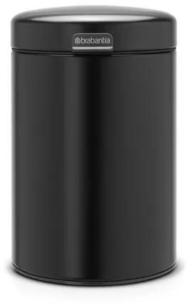 Brabantia wandafvalemmertje 3 liter newIcon met kunststof binnenemmer matt black 116247