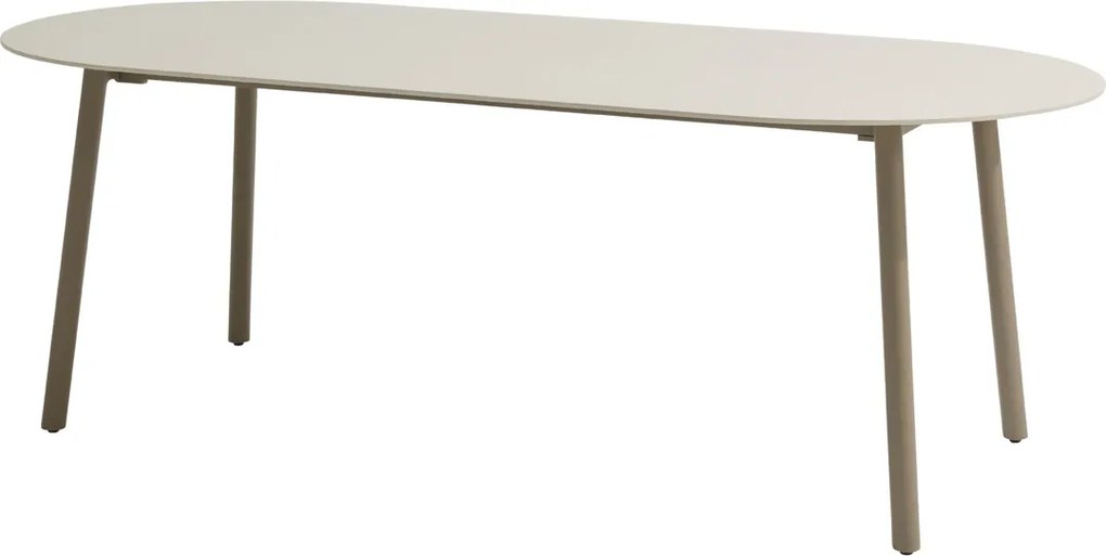 Taste by 4 Seasons Alba tuintafel Mocca met keramisch tafelblad 220 x 100 cm Tuintafel   beige weerbestendig