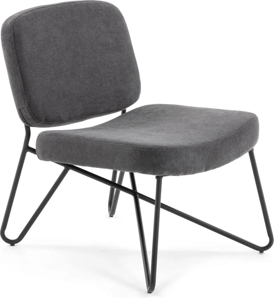Kave Home Circuit (Charliz) Fauteuil Stof Donkergrijs