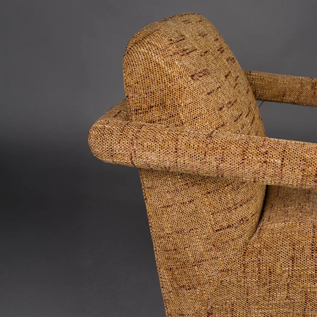 Dutchbone Kent Grof Geweven Fauteuil Ochre