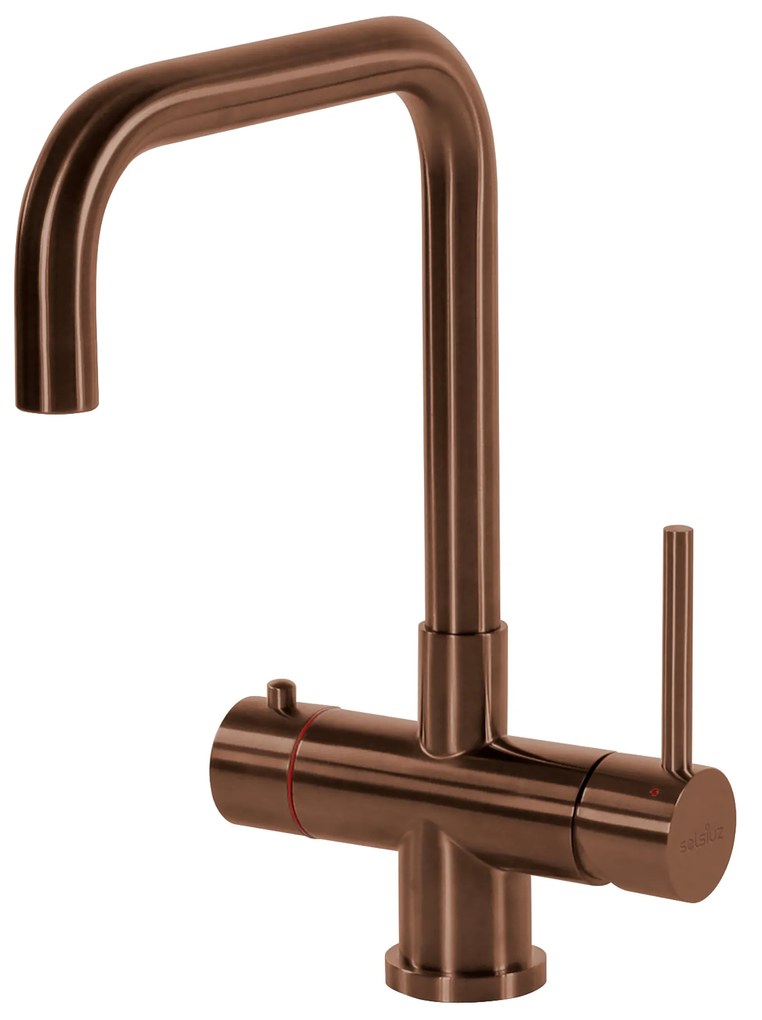 Selsiuz Inox kokend water kraan met titanium single boiler en U-uitloopkraan copper