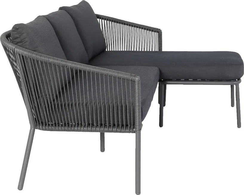 The Outsider Chaise Longue Loungeset - Limoges - Antraciet - Rope - The Outsider