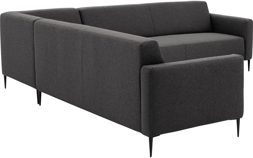 Goossens Key West grijs, stof, 3-zits, modern design