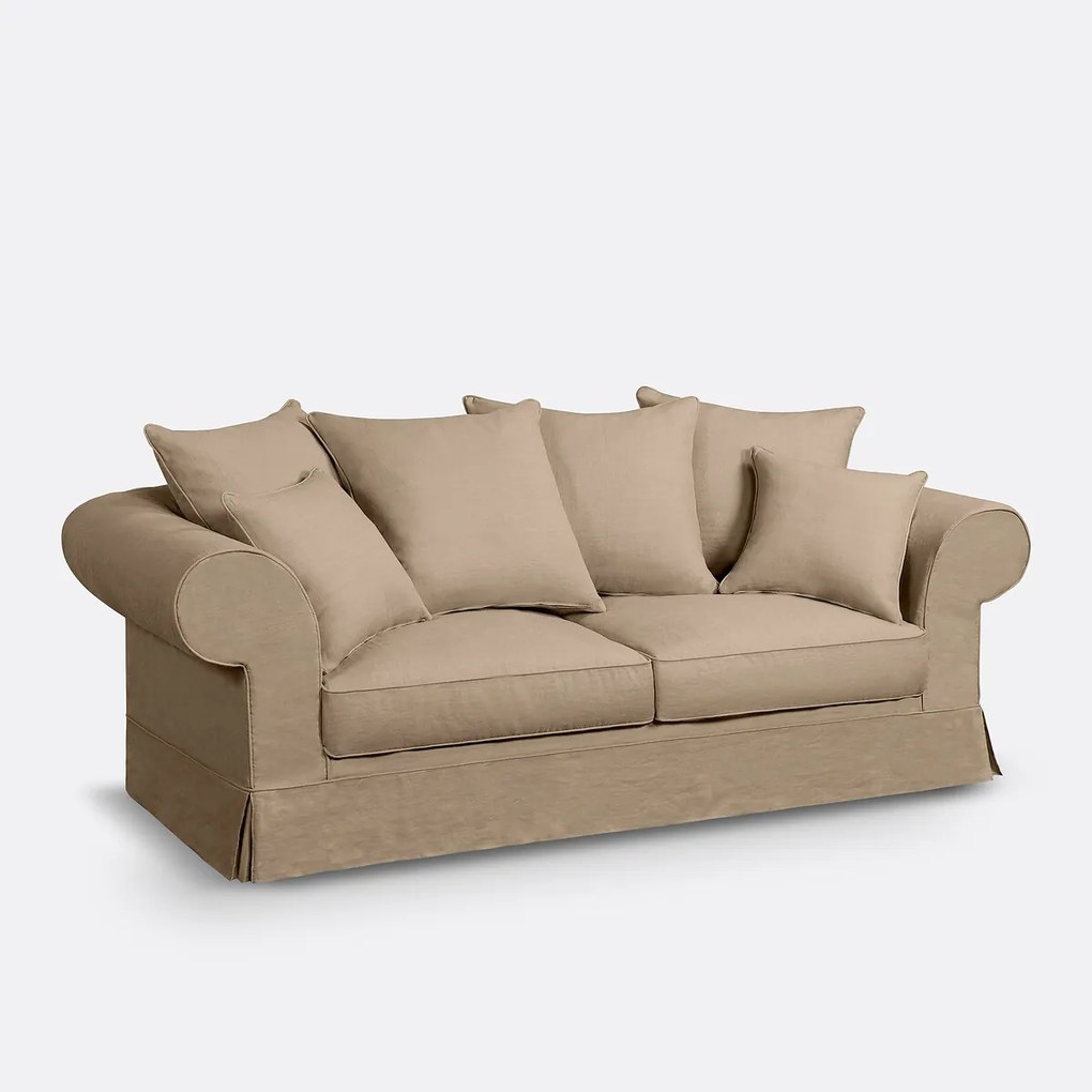 Hoekslaapbank Comfort Bultex® linnen, Adelia