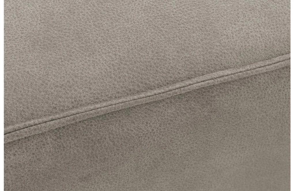 Goossens Hoekbank Hercules grijs, microvezel, 2,5-zits, modern design met ligelement rechts