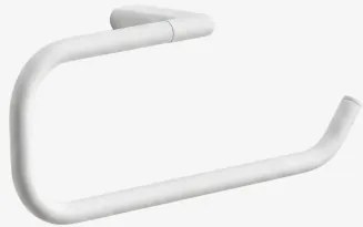 Wandhanddoekhouder Met Stang 30 Cm Voor Badkamer In Roestvrij Staal Rovent Wit - Sklum