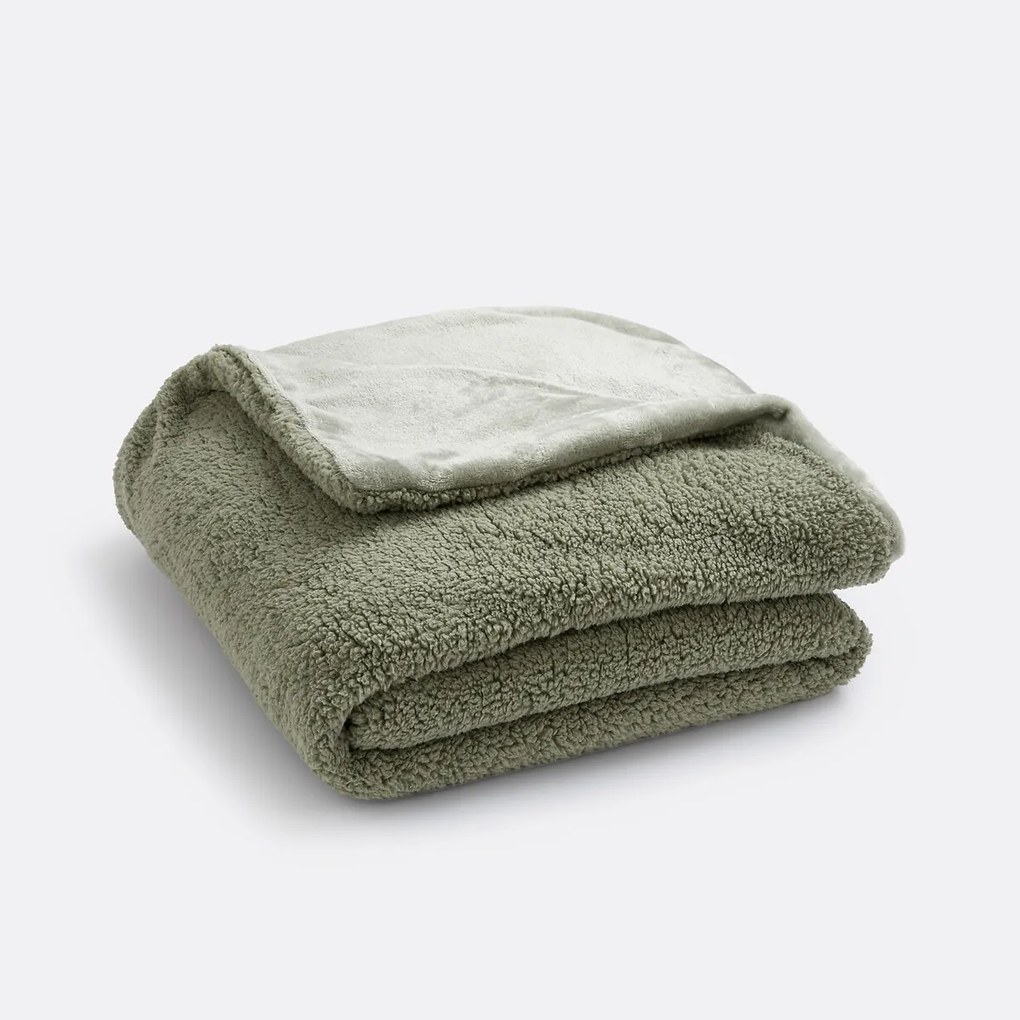 Plaid in fleece en sherpa, Maxine