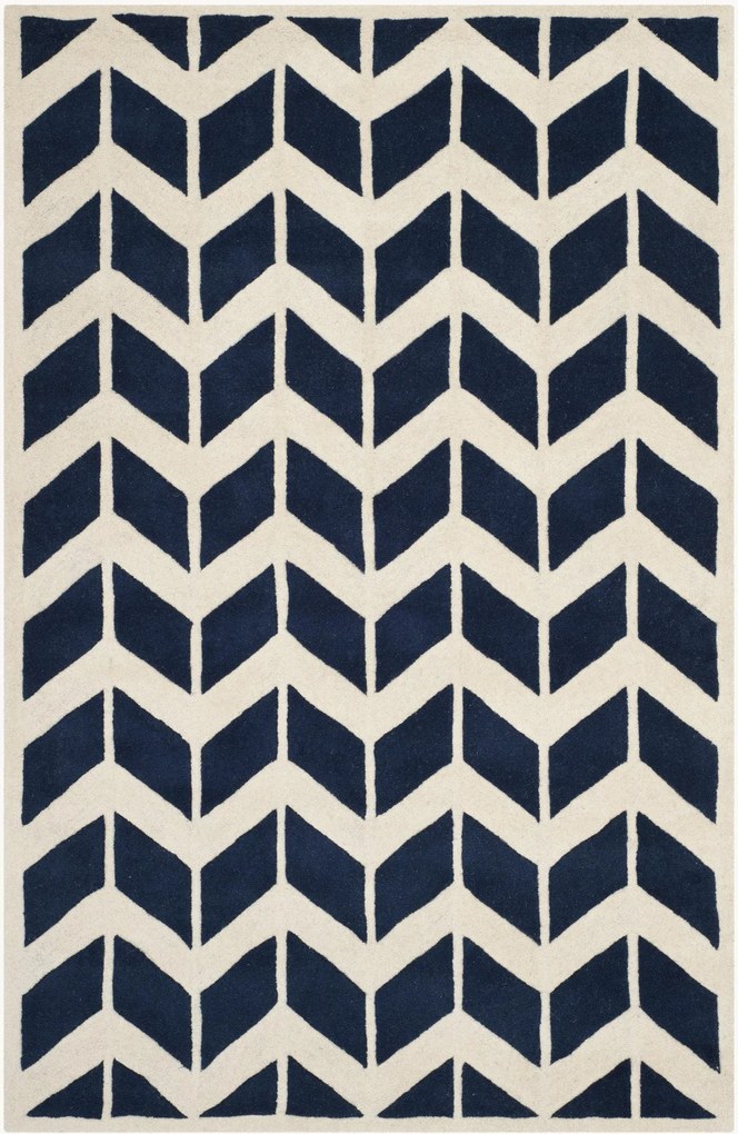 Handgetuft hoogpolig wollen vloerkleed Brenna