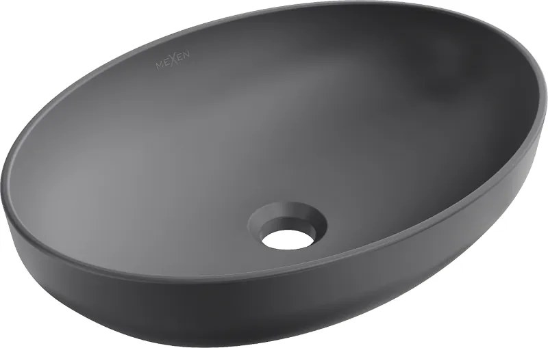 Mexen Cornelia opzetwastafel 50 x 37 cm, donkergrijs mat - 21885071