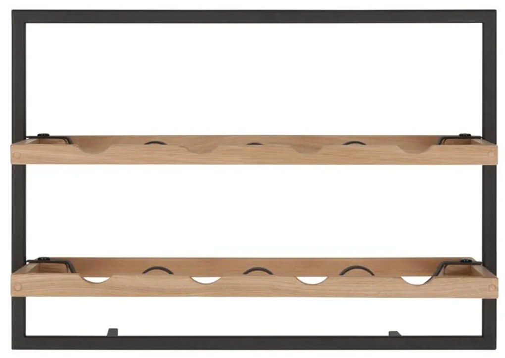DTP Home Winemate Oak Type C Wand Wijnrek Van Eikenhout - 50x25x35cm.