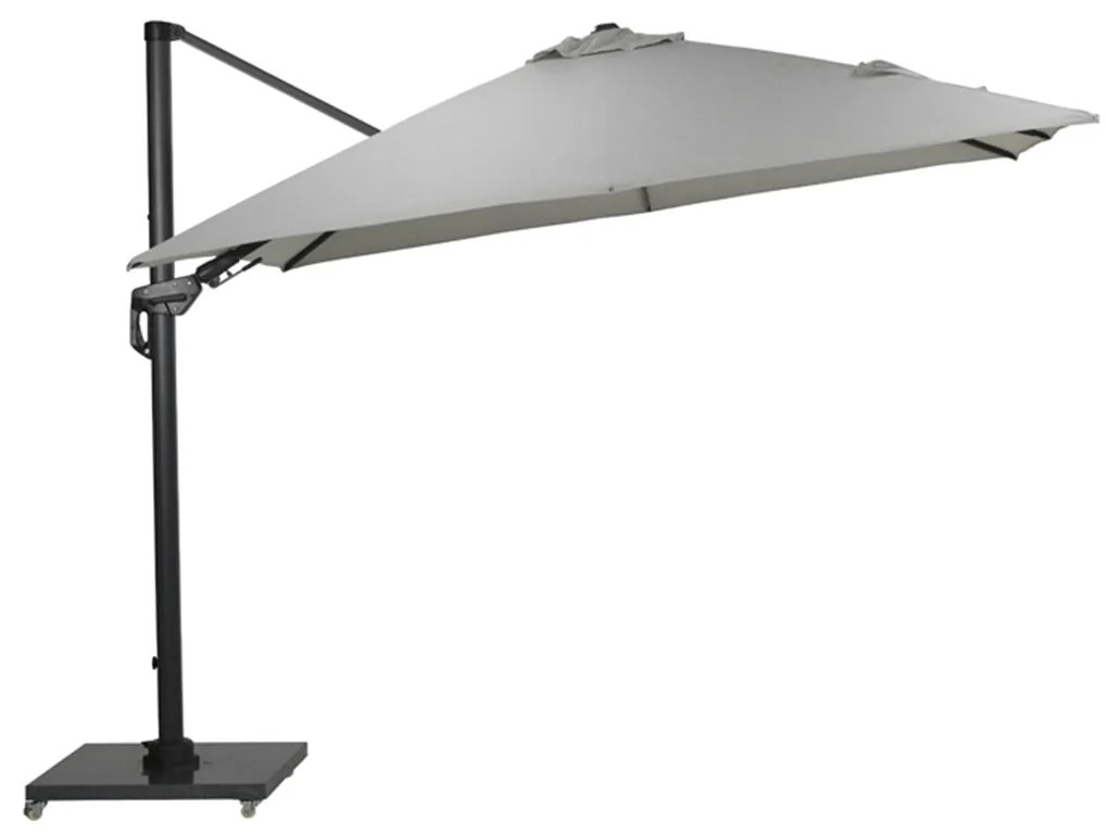 Garden Impressions Zweefparasol Hawaii Deluxe 300x300 - donker grijs - zand