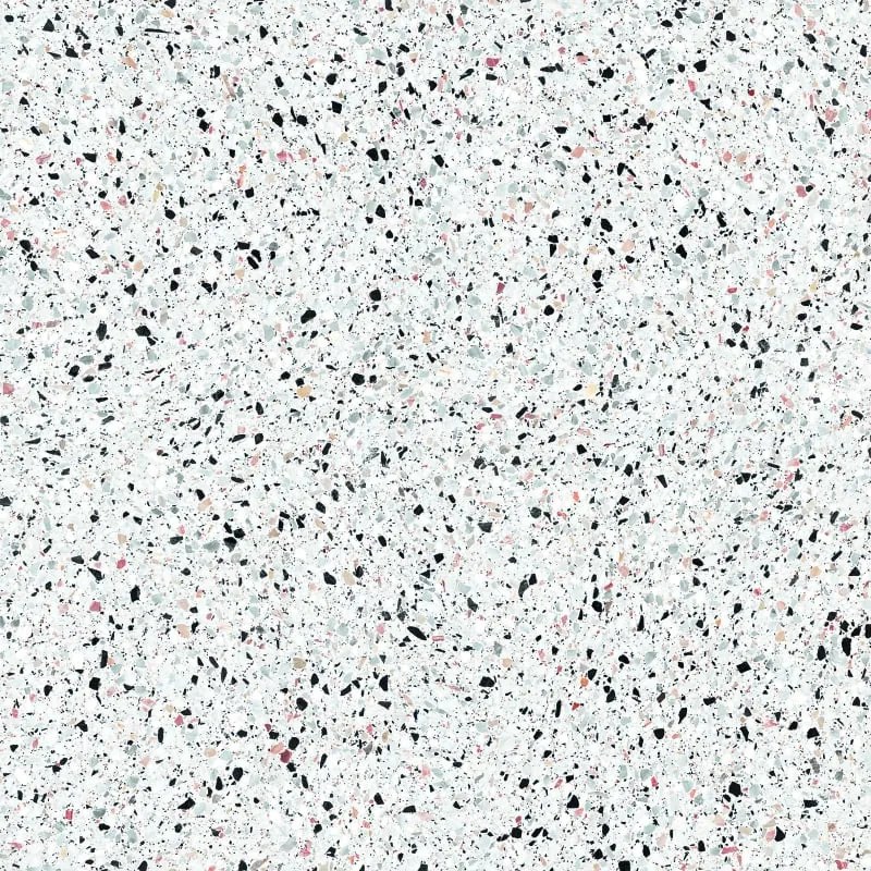 Jabo Medley White terrazzo vloertegel 120x120cm gerectificeerd