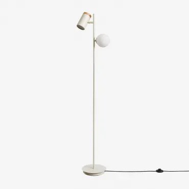 Vloerlamp Met 2 Lichtpunten Amaranto Tapioca Beige - Sklum