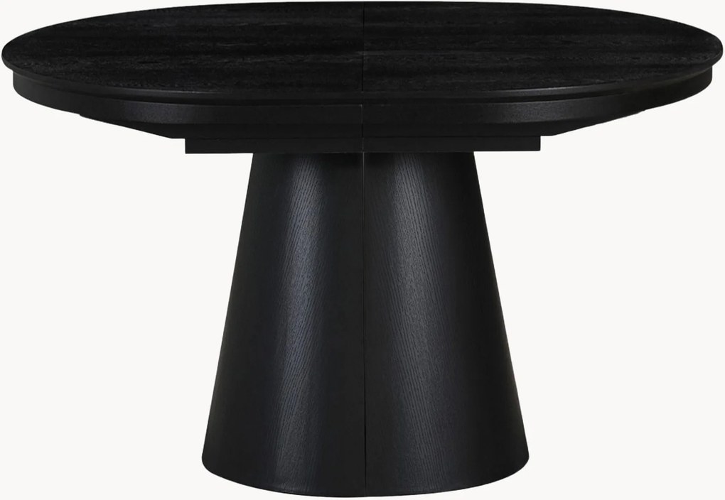 Ovale uitschuifbare eettafel Glomma van hout, 150 - 250 x 100 cm