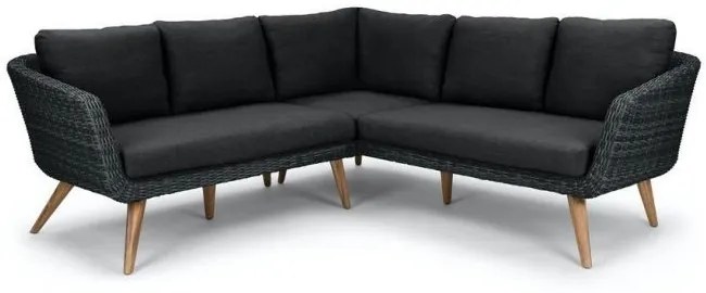 Garden Interiors Hoek Loungeset  - MIRA - Wicker - Donkergrijs - Garden Interiors