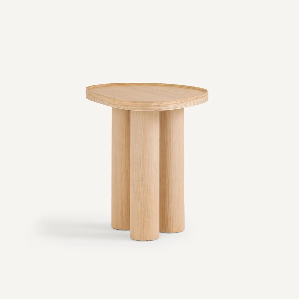 Bijzettafel in eik, Brasero