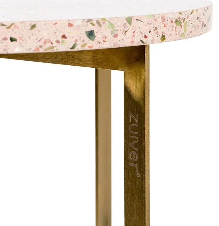 Zuiver Bijzettafel Luigi Rond Roze