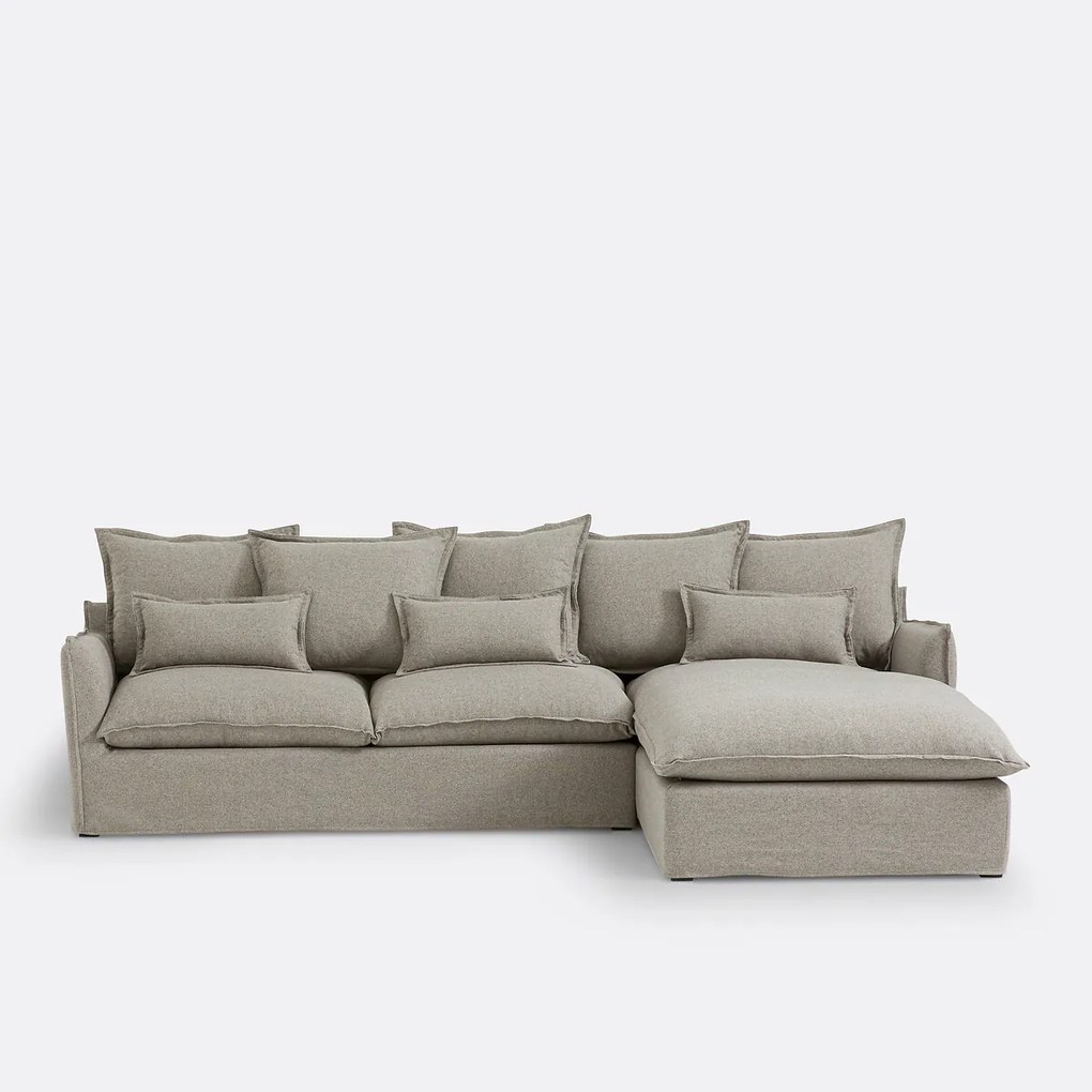 4-zits hoekbank in polyester, ODNA