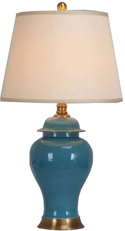 Fine Asianliving Oosterse Tafellamp Porselein Turquoise