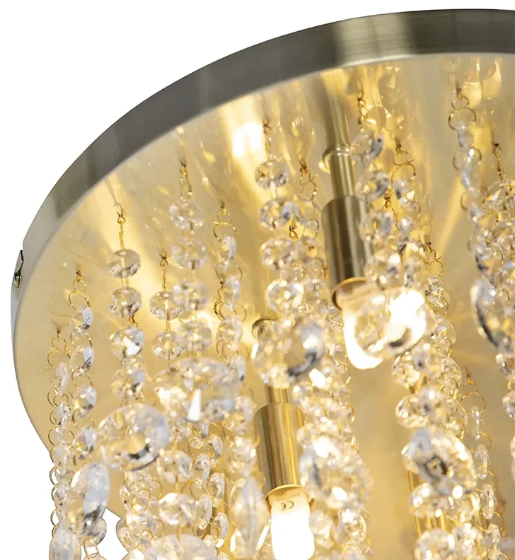 Klassieke plafondlamp goud/messing 35 cm - Medusa Art Deco, Klassiek / Antiek G9 rond Binnenverlichting Lamp