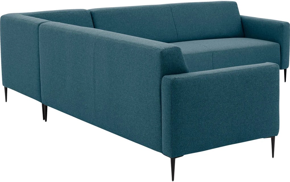 Goossens  Key West blauw, stof, 3-zits, modern design