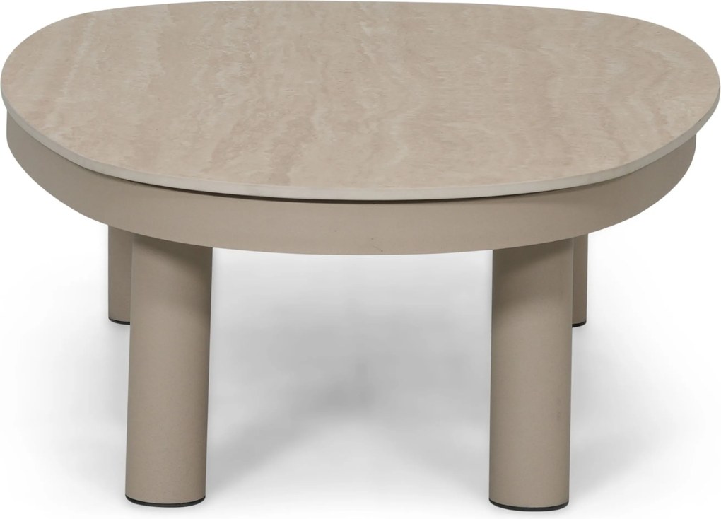 Stoel en Bank Loungeset 5 personen Aluminium Zand/Beige  Lifestyle Garden Furniture Organio/Mira