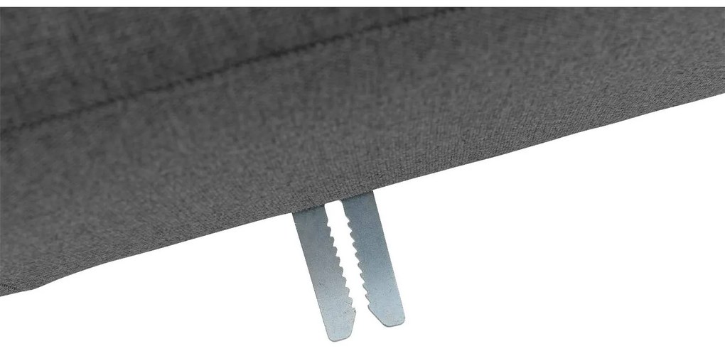 Goossens  Key West grijs, stof, 2-zits, modern design met ligelement rechts