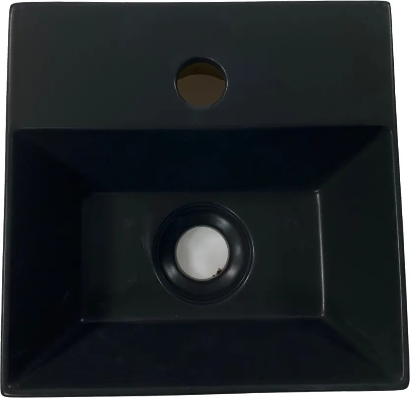 Salenzi Spy Fontein met clickwaste 30x30 cm mat zwart
