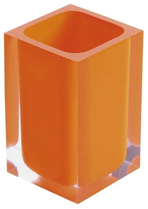 Tandenborstelhouder Sapho Rainbow Vrijstaand 11x7.2 cm Kunststof Oranje
