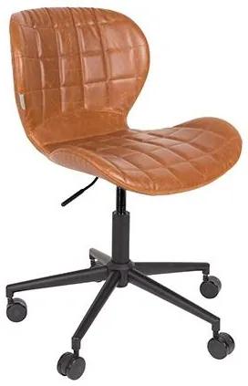 Dutchbone OMG office chair light brown - PU leer - Dutchbone - Industrieel & robuust
