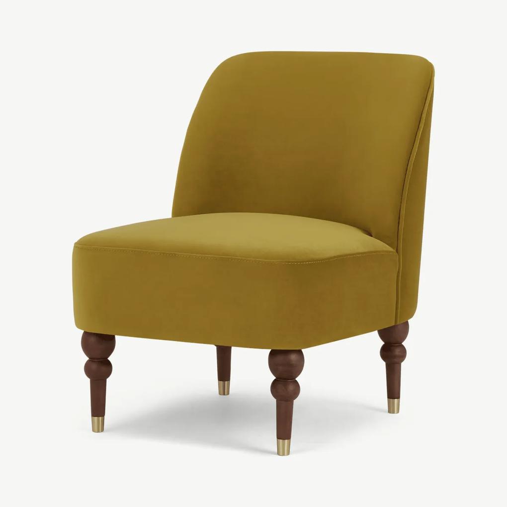 Harpo fauteuil, vintage goud fluweel