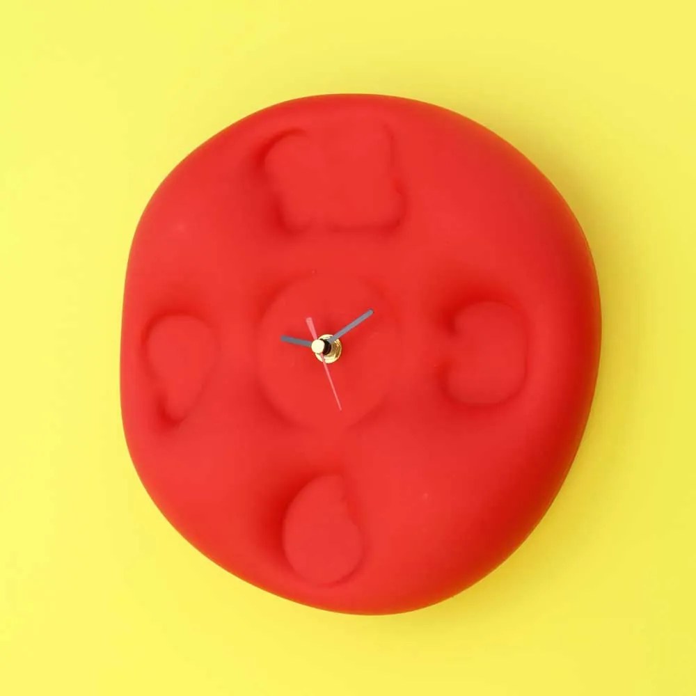 Teun Zwets - Bubble Clock Rood